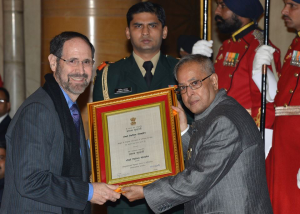 Prof. Robert Goldman receives the 2013 President’s Certificate of Honour for Sanskrit